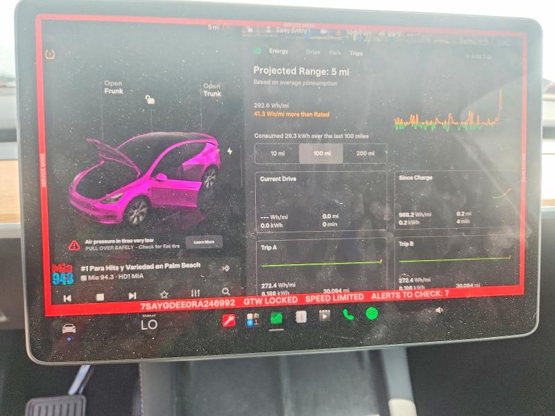 Продаж на аукціоні авто 2024 Tesla Model Y, vin: 7SAYGDEE0RA246992, номер лоту: 56495976