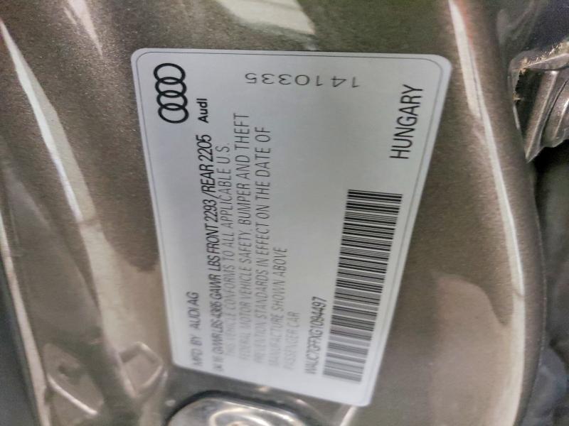2016 Audi A3 მანქანა იყიდება აუქციონზე, vin: WAUC7GFFXG1094497, აუქციონის ნომერი: 58106306