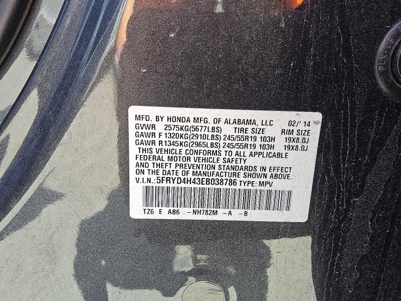 Продаж на аукціоні авто 2014 Acura Mdx, vin: 5FRYD4H43EB038786, номер лоту: 56542576