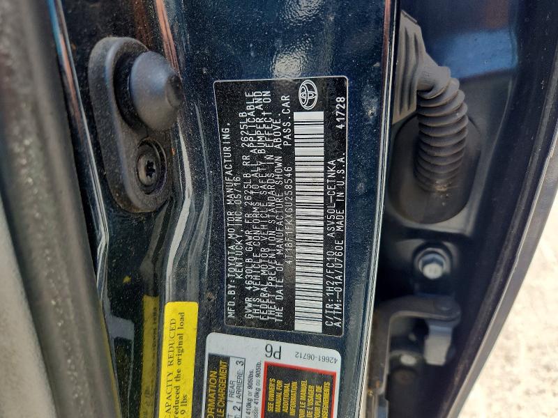 2016 Toyota Camry მანქანა იყიდება აუქციონზე, vin: 4T1BF1FKXGU258546, აუქციონის ნომერი: 57005186