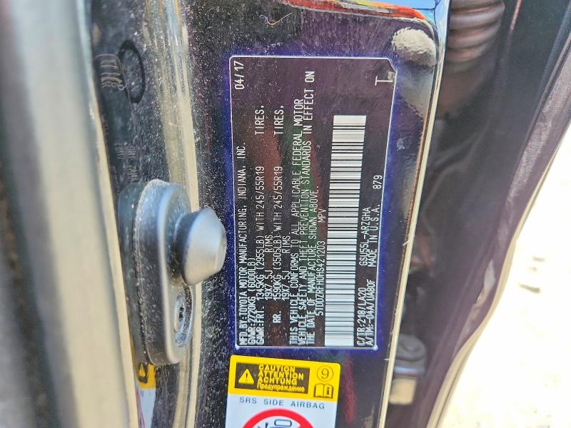 2017 Toyota Highlander მანქანა იყიდება აუქციონზე, vin: 5TDDZRFH0HS421203, აუქციონის ნომერი: 56825146