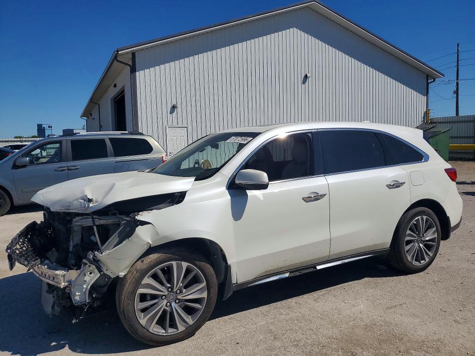 2017 Acura Mdx მანქანა იყიდება აუქციონზე, vin: 5J8YD4H53HL005347, აუქციონის ნომერი: 57072996