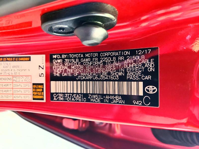 57622996 :رقم المزاد ، JTDKARFU6J3547603 vin ، 2018 Toyota Prius مزاد بيع