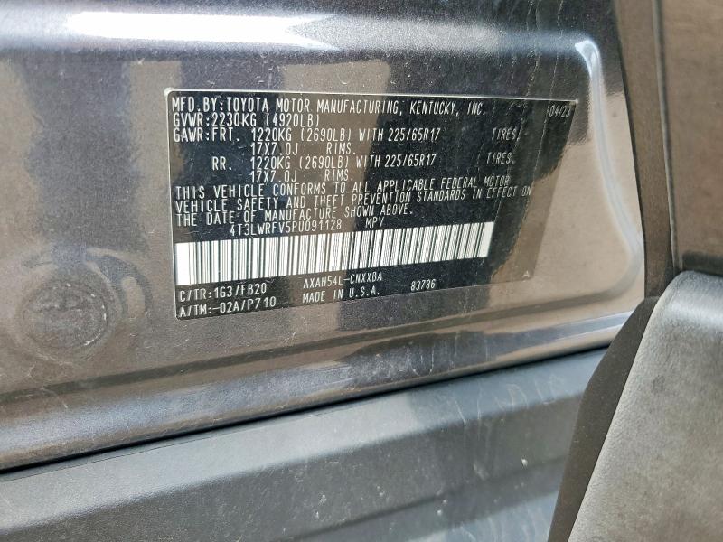 Aukcja sprzedaży 2023 Toyota Rav4, vin: 4T3LWRFV5PU091128, numer aukcji: 58318616