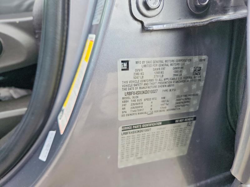 Aukcja sprzedaży 2019 Buick Envision, vin: LRBFX4SX0KD010027, numer aukcji: 56717096