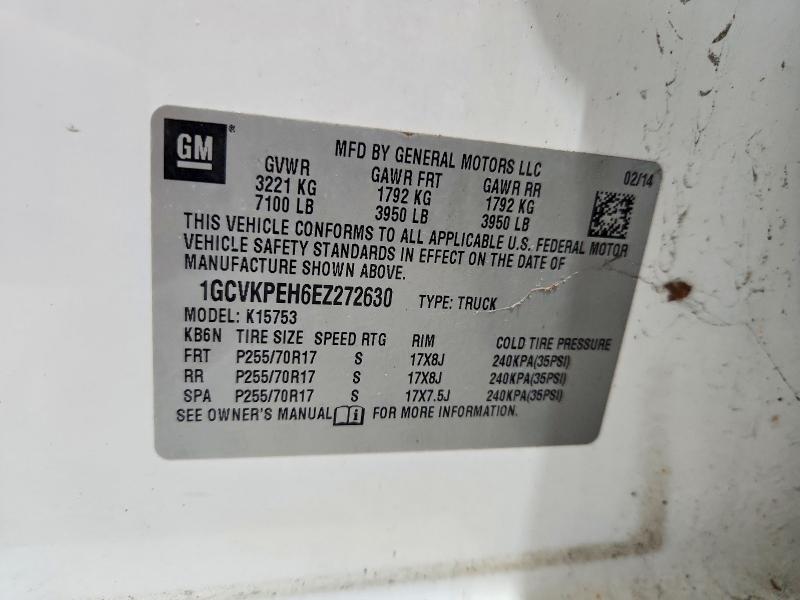 56516266 :رقم المزاد ، 1GCVKPEH6EZ272630 vin ، 2014 Chevrolet Silverado مزاد بيع