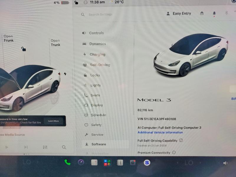 55979386 :رقم المزاد ، 5YJ3E1EA3PF493108 vin ، 2023 Tesla Model 3 مزاد بيع