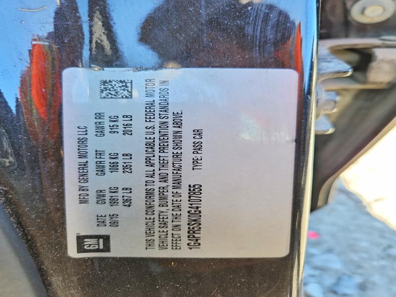 Продаж на аукціоні авто 2016 Buick Verano, vin: 1G4PR5SK0G4107855, номер лоту: 55936936