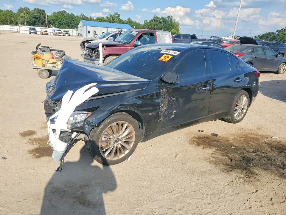 59570146 :رقم المزاد ، JN1EV7AR6KM555840 vin ، 2019 Infiniti Q50 مزاد بيع