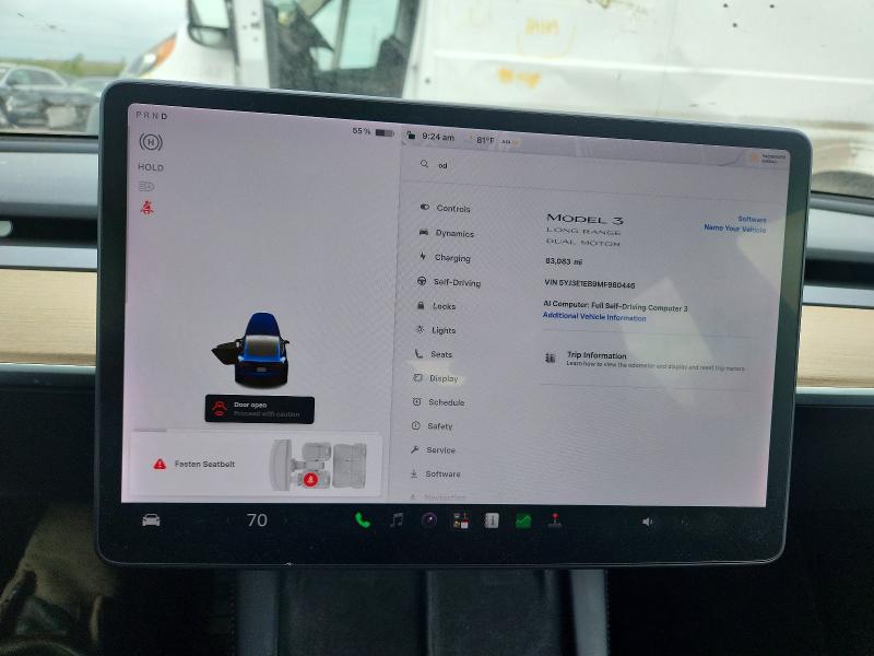 Aukcja sprzedaży 2021 Tesla Model 3, vin: 5YJ3E1EB9MF980446, numer aukcji: 55362736
