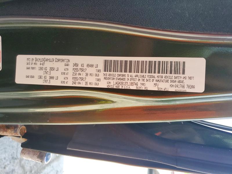 Продаж на аукціоні авто 2007 Jeep Wrangler, vin: 1J4GA39127L189746, номер лоту: 59019266