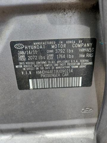 Aukcja sprzedaży 2011 Hyun Elantra Gls/limited, vin: KMHDH4AE1BU090214, numer aukcji: 55757546