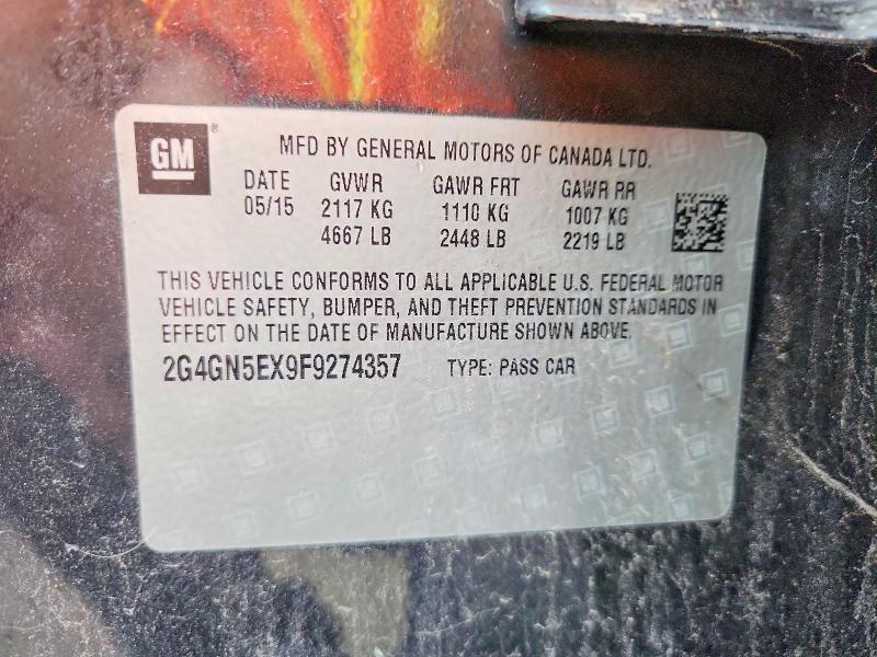 Продажа на аукционе авто 2015 Buick Regal, vin: 2G4GN5EX9F9274357, номер лота: 58799536