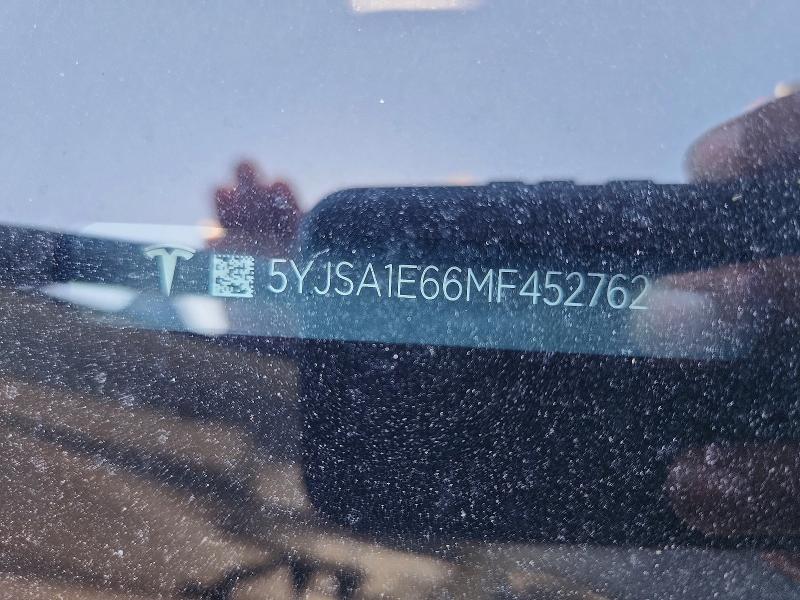 Продаж на аукціоні авто 2021 Tesla Model S, vin: 5YJSA1E66MF452762, номер лоту: 55624276