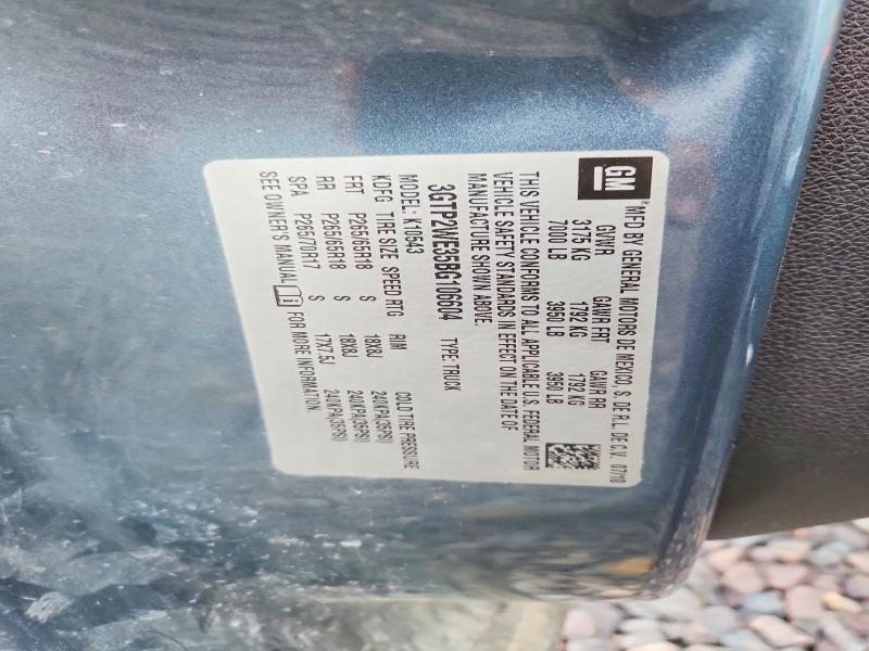 55603236 :رقم المزاد ، 3GTP2WE35BG106604 vin ، 2011 Gmc Sierra1500 مزاد بيع
