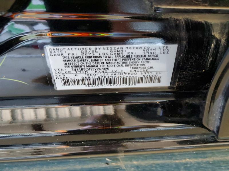 58828796 :رقم المزاد ، 3N1AB9CV1TY247325 vin ، 2026 Nissan Sentra مزاد بيع
