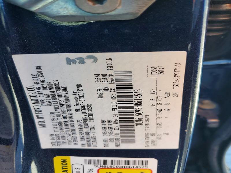 Продажа на аукционе авто 2017 Lincoln Mkz, vin: 3LN6L5C93HR614573, номер лота: 57718846