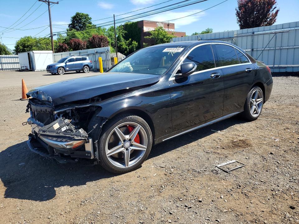 55845356 :رقم المزاد ، 55SWF4KB9HU186521 vin ، 2017 Mercedes-benz C مزاد بيع