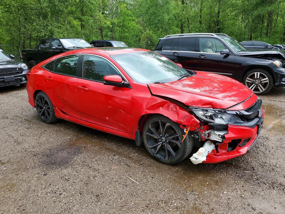 Продаж на аукціоні авто 2019 Honda Civic, vin: 2HGFC2F84KH018320, номер лоту: 57060726