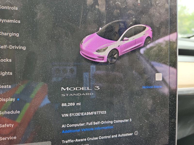 2021 Tesla Model 3 მანქანა იყიდება აუქციონზე, vin: 5YJ3E1EA9MF977103, აუქციონის ნომერი: 55622146