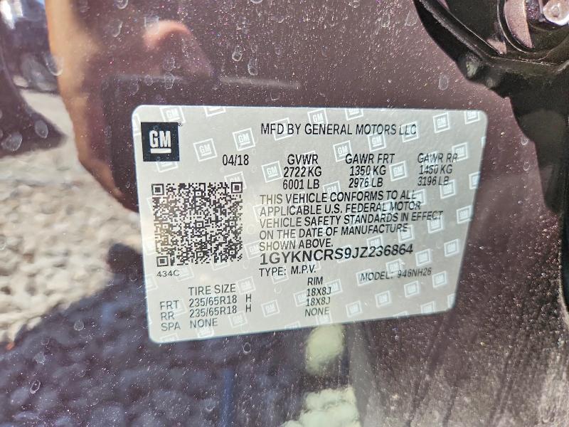 Aukcja sprzedaży 2018 Cadillac Xt5, vin: 1GYKNCRS9JZ236864, numer aukcji: 56750316