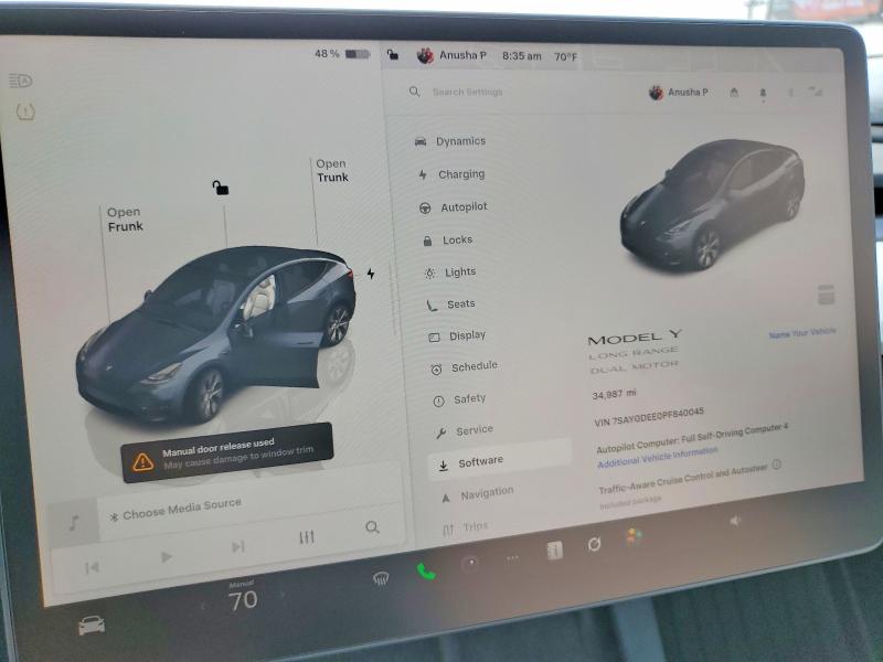 57886736 :رقم المزاد ، 7SAYGDEE0PF840045 vin ، 2023 Tesla Model Y مزاد بيع