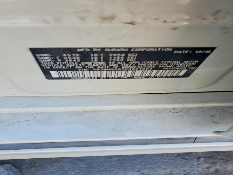 57617806 :رقم المزاد ، 4S3BNAS62K3021824 vin ، 2019 Subaru Legacy مزاد بيع