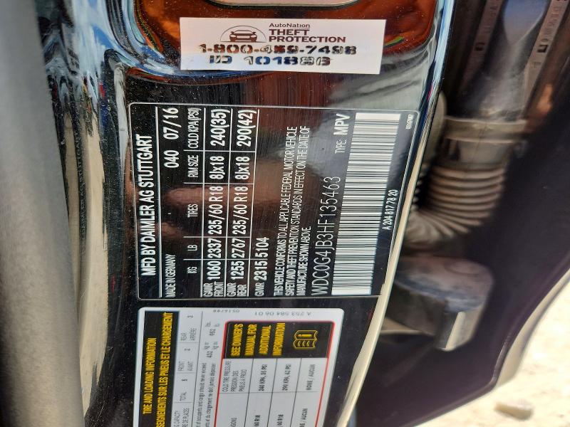 57370216 :رقم المزاد ، WDC0G4JB3HF135463 vin ، 2017 Mercedes-benz Glc مزاد بيع