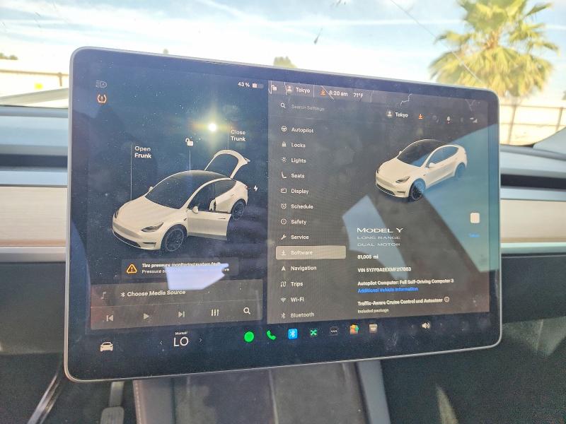 Aukcja sprzedaży 2021 Tesla Model Y, vin: 5YJYGAEEXMF217863, numer aukcji: 55817256