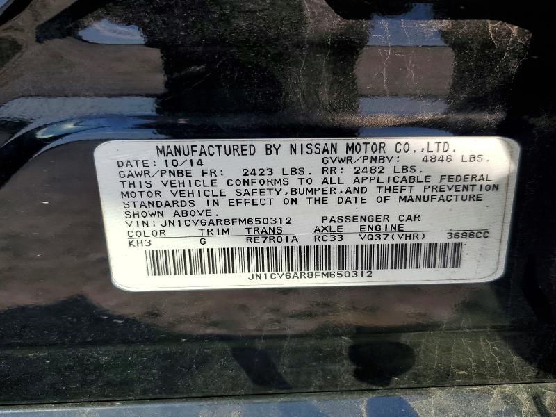 Продаж на аукціоні авто 2015 Infiniti Q40, vin: JN1CV6AR8FM650312, номер лоту: 58459366