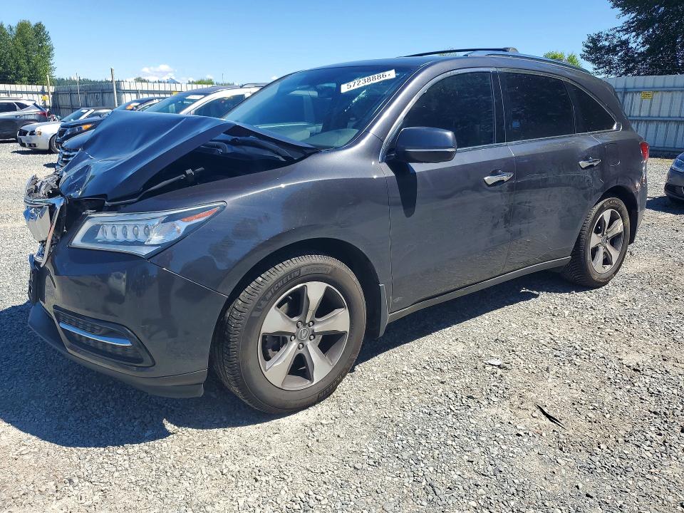 2016 Acura Mdx მანქანა იყიდება აუქციონზე, vin: 5FRYD4H26GB015374, აუქციონის ნომერი: 57238886