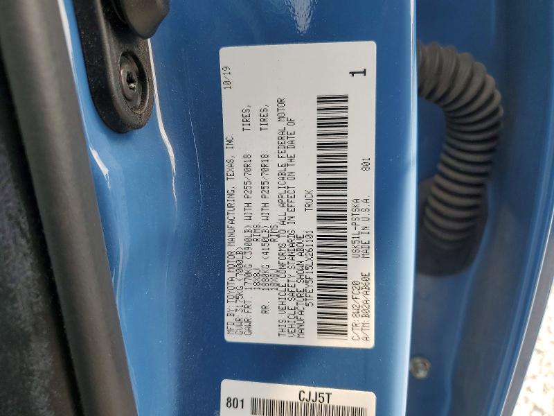 Продаж на аукціоні авто 2020 Toyota Tundra, vin: 5TFEY5F15LX261101, номер лоту: 57748336