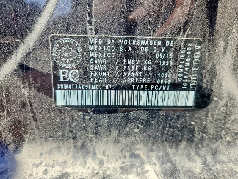 Aukcja sprzedaży 2015 Volkswagen Gti, vin: 3VW4T7AU9FM091873, numer aukcji: 58602066