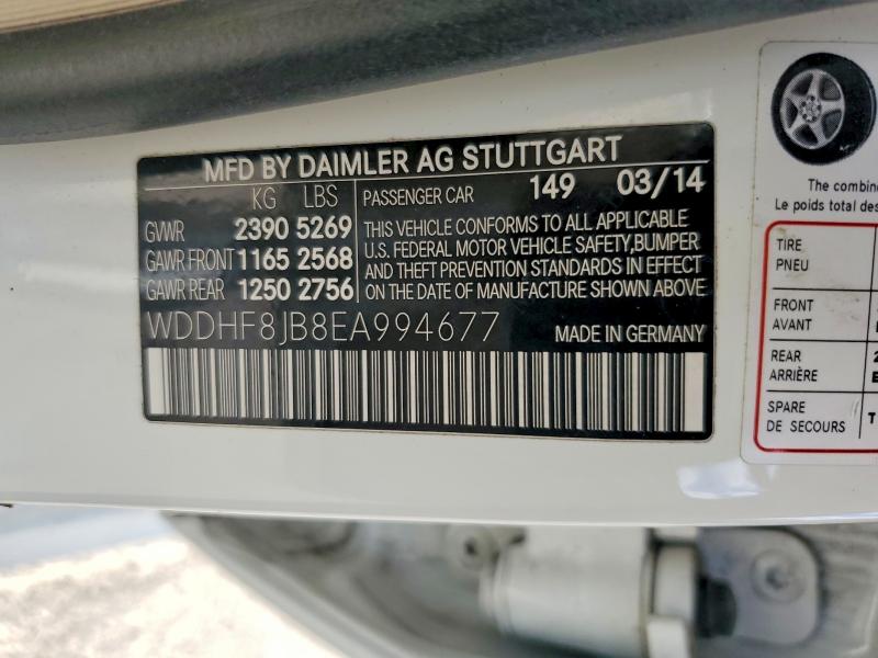 Продажа на аукционе авто 2014 Mercedes-benz E, vin: WDDHF8JB8EA994677, номер лота: 57338146