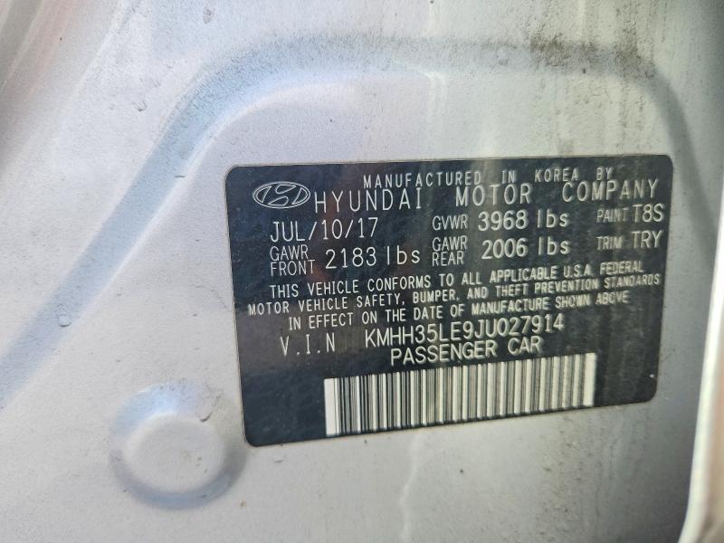 Продаж на аукціоні авто 2018 Hyundai Elantra Gt, vin: KMHH35LE9JU027914, номер лоту: 55777326