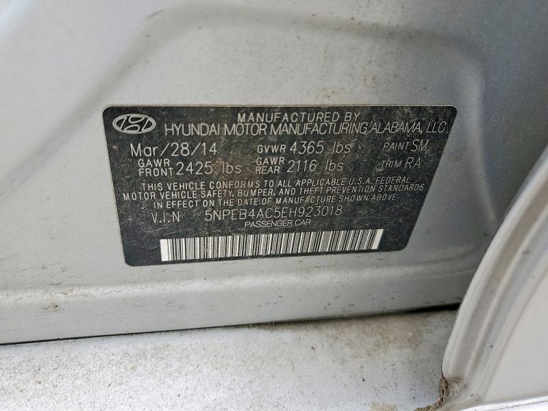 Продажа на аукционе авто 2014 Hyundai Sonata, vin: 5NPEB4AC5EH923018, номер лота: 56535186