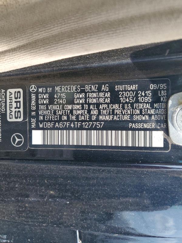Продажа на аукционе авто 1996 Mercedes-benz Sl, vin: WDBFA67F4TF127757, номер лота: 58841476