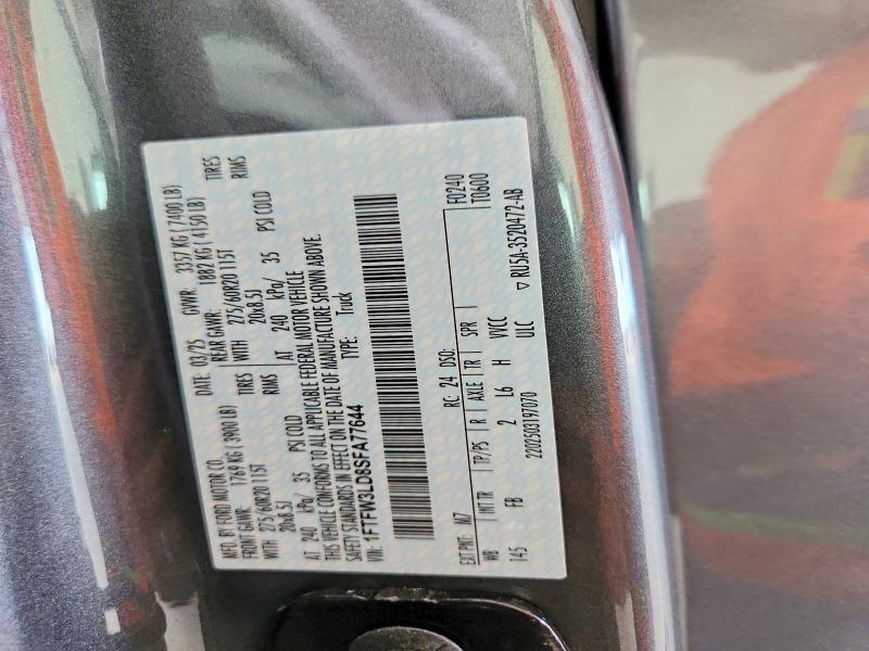 Продажа на аукционе авто 2025 Ford F150, vin: 1FTFW3LD8SFA77644, номер лота: 56366956