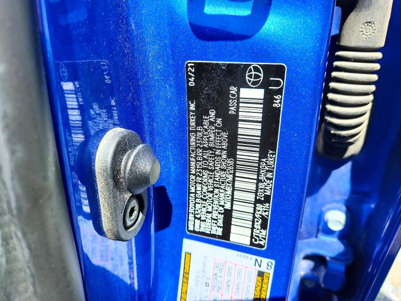 2021 Toyota C-hr მანქანა იყიდება აუქციონზე, vin: NMTKHMBX7MR126585, აუქციონის ნომერი: 58847376