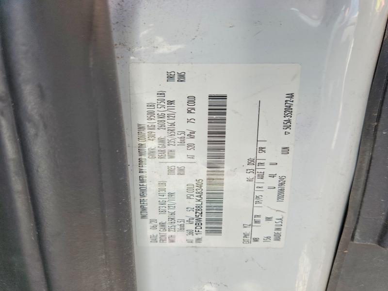 55563956 :رقم المزاد ، 1FDBW5Z88LKA83405 vin ، 2020 Ford Transit مزاد بيع