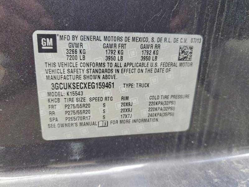 Aukcja sprzedaży 2014 Chevrolet Silverado, vin: 3GCUKSECXEG159461, numer aukcji: 57569136