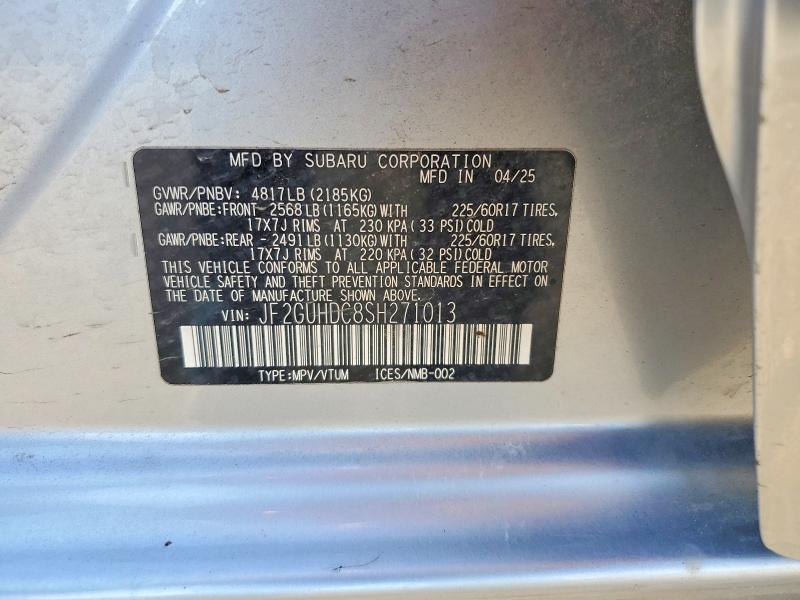 Продажа на аукционе авто 2025 Subaru Crosstrek, vin: JF2GUHDC8SH271013, номер лота: 56515066