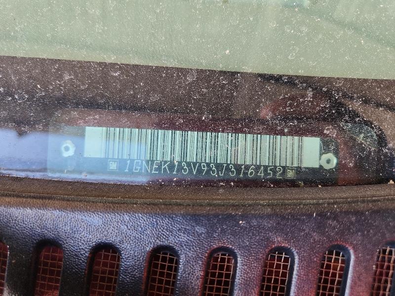 Aukcja sprzedaży 2003 Chevrolet Tahoe, vin: 1GNEK13V93J316452, numer aukcji: 48075536