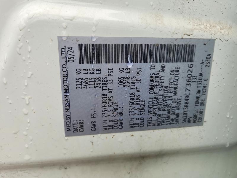 Продажа на аукционе авто 2024 Nissan Rogue, vin: 5N1BT3BB4RC736026, номер лота: 57935446