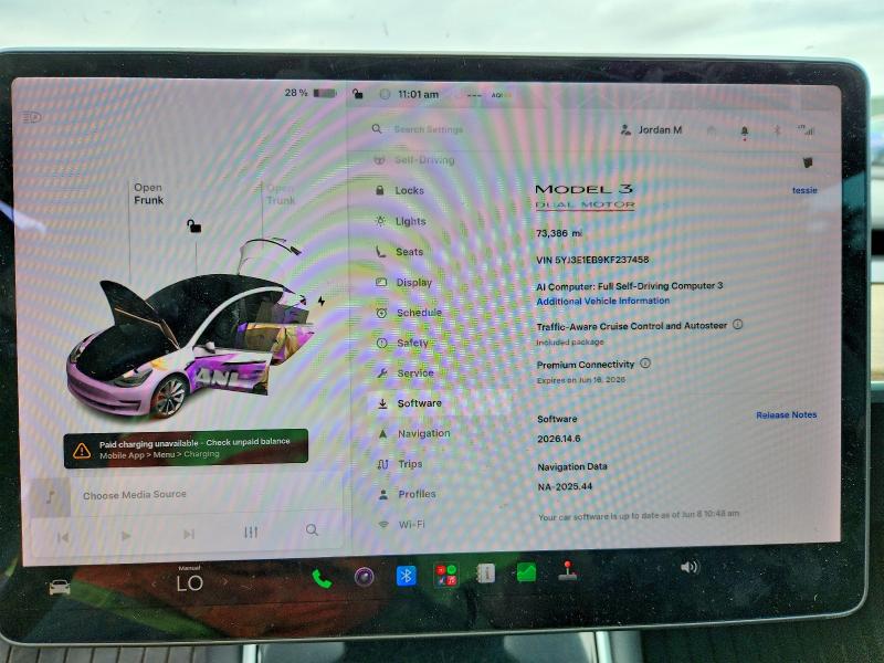 Продаж на аукціоні авто 2019 Tesla Model 3, vin: 5YJ3E1EB9KF237458, номер лоту: 56285566
