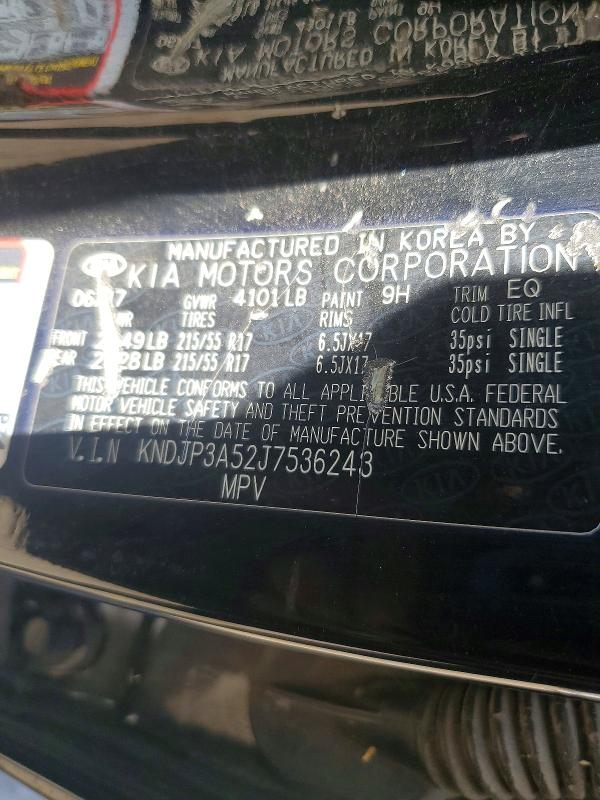 2018 Kia Soul მანქანა იყიდება აუქციონზე, vin: KNDJP3A52J7536243, აუქციონის ნომერი: 58397786