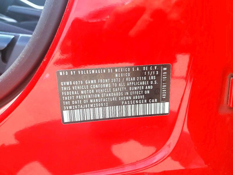 Продаж на аукціоні авто 2014 Volkswagen Jetta, vin: 3VW2K7AJ8EM250512, номер лоту: 57568546