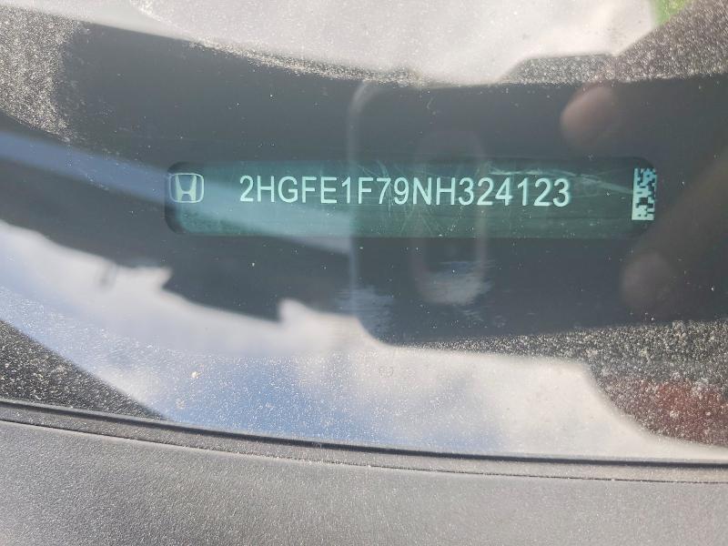 Продаж на аукціоні авто 2022 Honda Civic, vin: 2HGFE1F79NH324123, номер лоту: 56940486