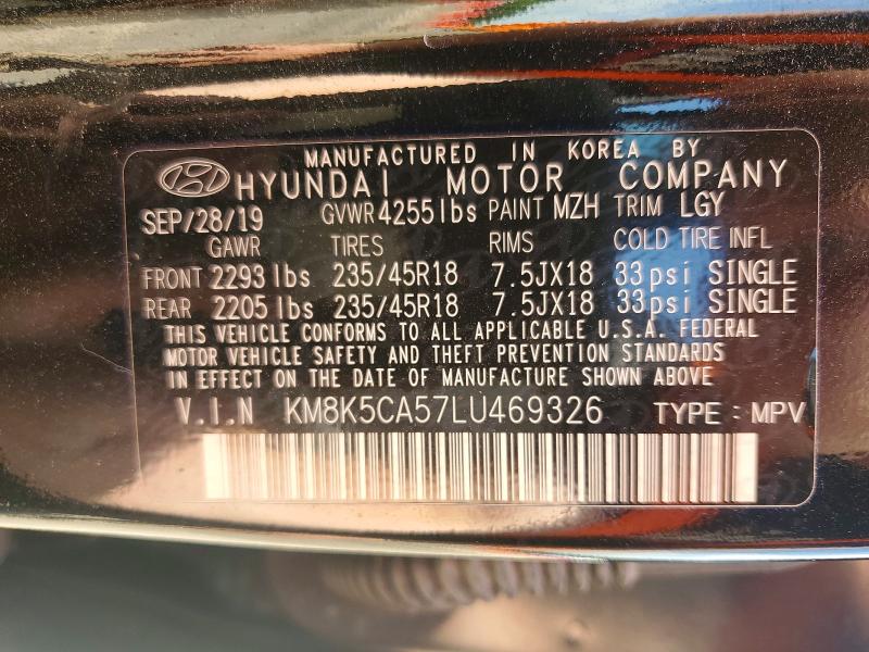 Продажа на аукционе авто 2020 Hyundai Kona, vin: KM8K5CA57LU469326, номер лота: 56058606