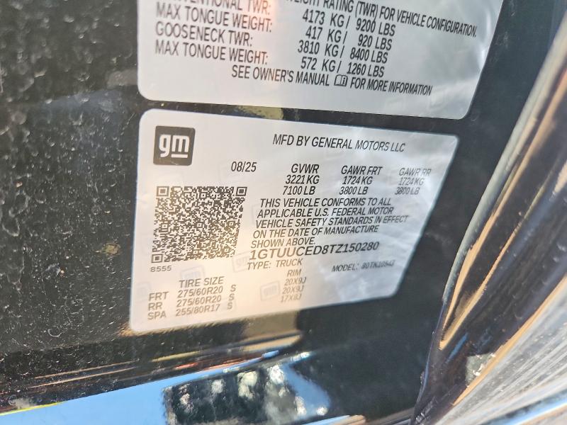 Aukcja sprzedaży 2026 Gmc Sierra, vin: 1GTUUCED8TZ150280, numer aukcji: 58478236